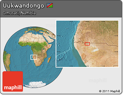 Satellite Location Map of Uukwandongo