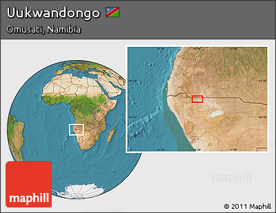 Satellite Location Map of Uukwandongo