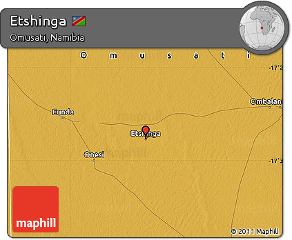 Physical Map of Etshinga