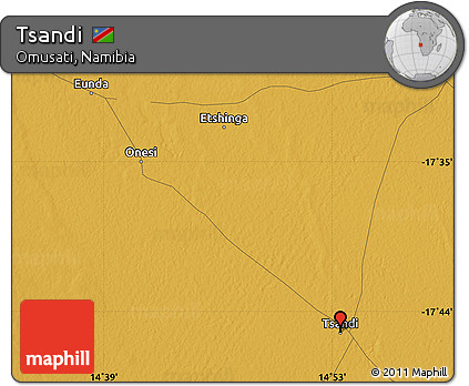 Physical Map of Tsandi