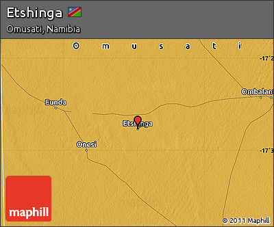 Physical Map of Etshinga
