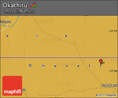 Physical Map of Okathitu