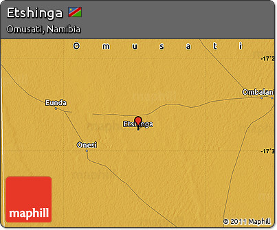 Physical Map of Etshinga