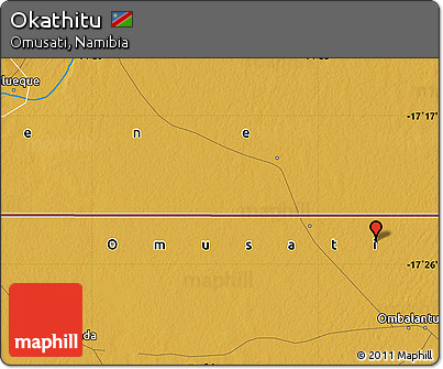 Physical Map of Okathitu