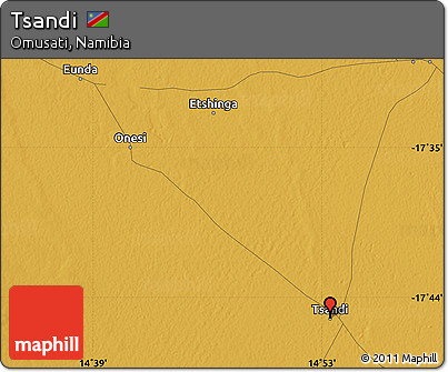 Physical Map of Tsandi