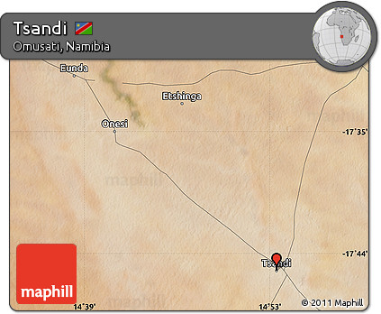 Satellite Map of Tsandi