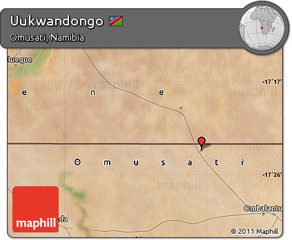 Satellite Map of Uukwandongo