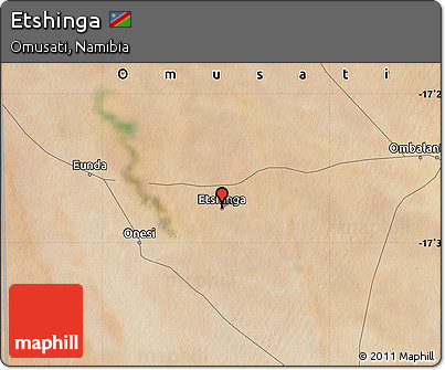 Satellite Map of Etshinga