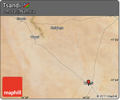 Satellite Map of Tsandi