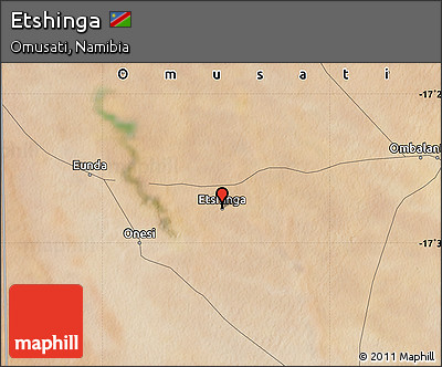 Satellite Map of Etshinga