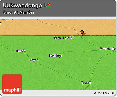 Political Panoramic Map of Uukwandongo