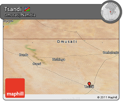 Satellite Panoramic Map of Tsandi