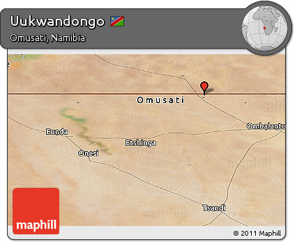 Satellite Panoramic Map of Uukwandongo
