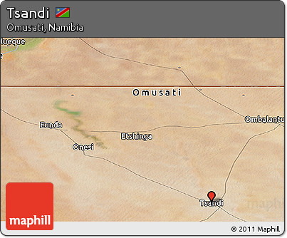 Satellite Panoramic Map of Tsandi