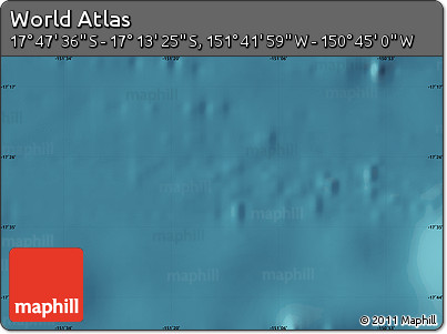 Satellite Map of the Area around 17° 30' 31" S, 151° 13' 29" W