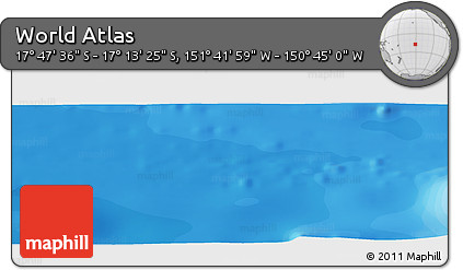 Political Panoramic Map of the Area around 17° 30' 31" S, 151° 13' 29" W