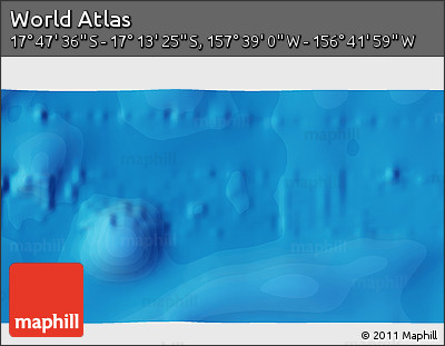 Political 3D Map of the Area around 17° 30' 31" S, 157° 10' 30" W