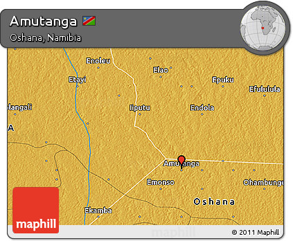 Physical 3D Map of Amutanga