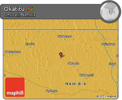Physical 3D Map of Okatitu