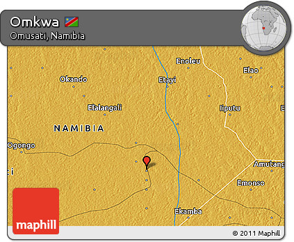 Physical 3D Map of Omkwa