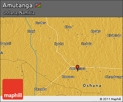 Physical 3D Map of Amutanga