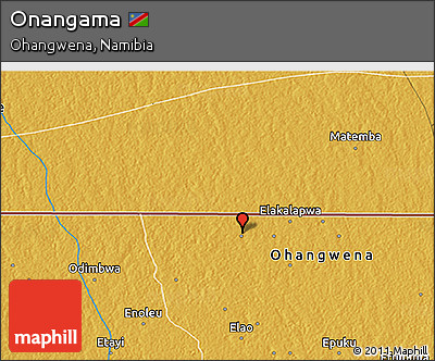 Physical 3D Map of Onangama