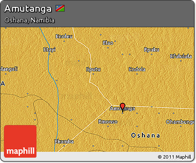 Physical 3D Map of Amutanga