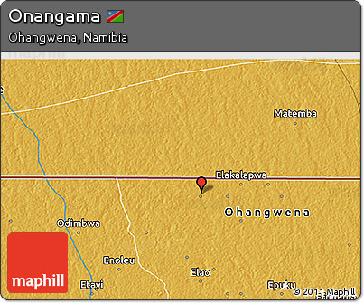 Physical 3D Map of Onangama