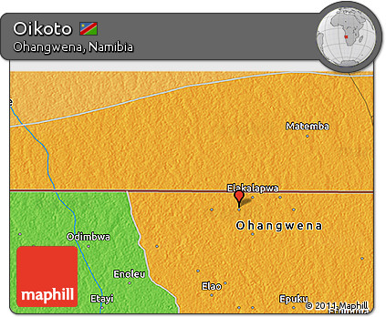 Political 3D Map of Oikoto