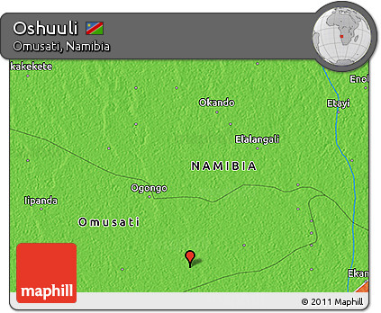 Political 3D Map of Oshuuli