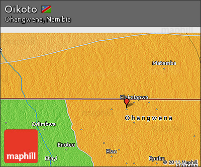 Political 3D Map of Oikoto