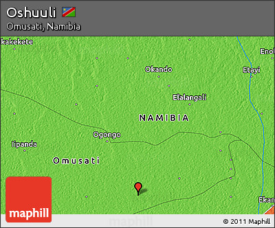 Political 3D Map of Oshuuli