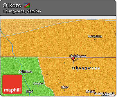 Political 3D Map of Oikoto