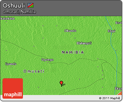 Political 3D Map of Oshuuli