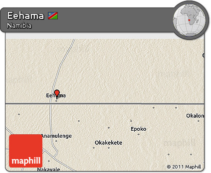 Shaded Relief 3D Map of Eehama
