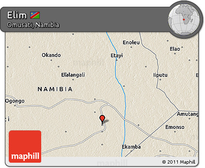 Shaded Relief 3D Map of Elim
