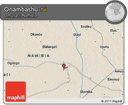 Shaded Relief 3D Map of Onambashu