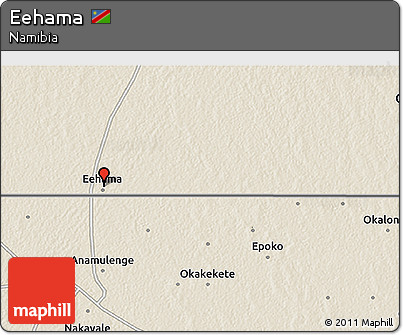 Shaded Relief 3D Map of Eehama