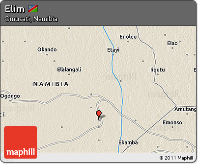 Shaded Relief 3D Map of Elim