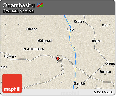 Shaded Relief 3D Map of Onambashu