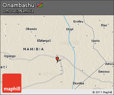 Shaded Relief 3D Map of Onambashu