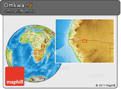 Physical Location Map of Omkwa