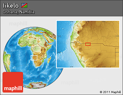 Physical Location Map of Iikelo