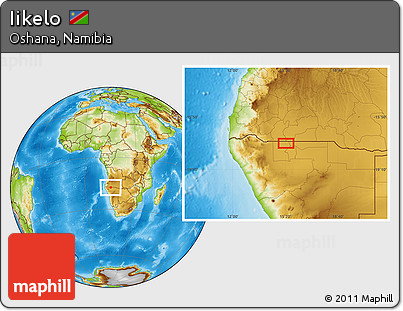 Physical Location Map of Iikelo