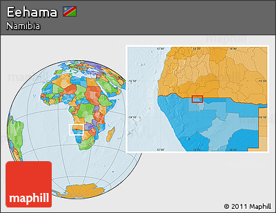 Political Location Map of Eehama