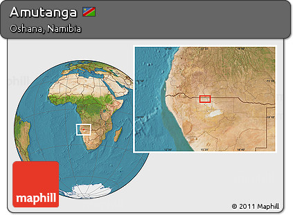 Satellite Location Map of Amutanga