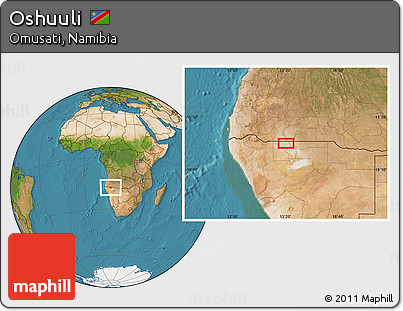Satellite Location Map of Oshuuli