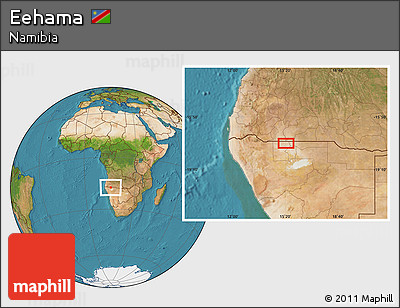 Satellite Location Map of Eehama