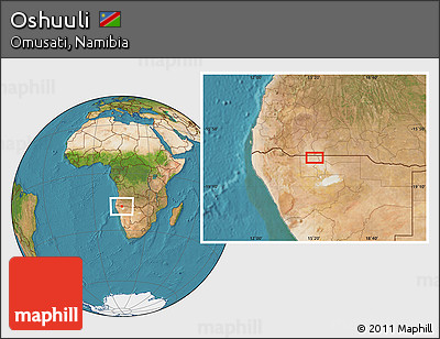 Satellite Location Map of Oshuuli