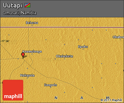Physical Map of Uutapi